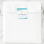 FAVORIETE ENVELOP SEAL ster eenvoudige moderne tur Vierkante Sticker (Tas)