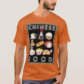 Favoriete eten rond het Wereldbol Collectie stijl T-shirt (Voorkant)