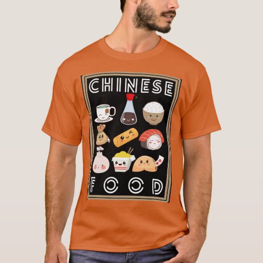 Favoriete eten rond het Wereldbol Collectie stijl T-shirt (Voorkant)
