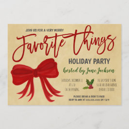 Favoriete feestdag kaart