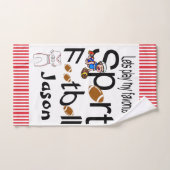 Favoriete Football voor badkamerhandsets Bad Handdoek (Handdoek)