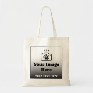 Favoriete foto plus tekst tote bag