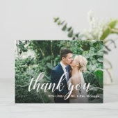 Favoriete fotobruiloft Hartelijk dank Bedankkaart (Staand voorkant)
