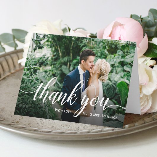 Favoriete fotobruiloft Hartelijk dank Bedankkaart
