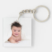 Favoriete foto's 2-foto sjabloon sleutelhanger (Achterkant)