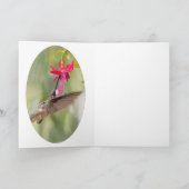 Favoriete Fuchsia Hummingbird Kaart (Binnen)