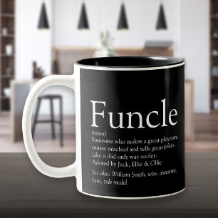 Favoriete Funcle Oom Moderne Definitie Zwart Tweekleurige Koffiemok