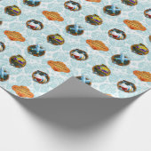 Favoriete geek kerst cadeaupapier (Hoek)