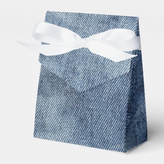 Favoriete geschenkdoos met natuurlijke jeans, deni bedankdoosjes (Voorkant Zijde)
