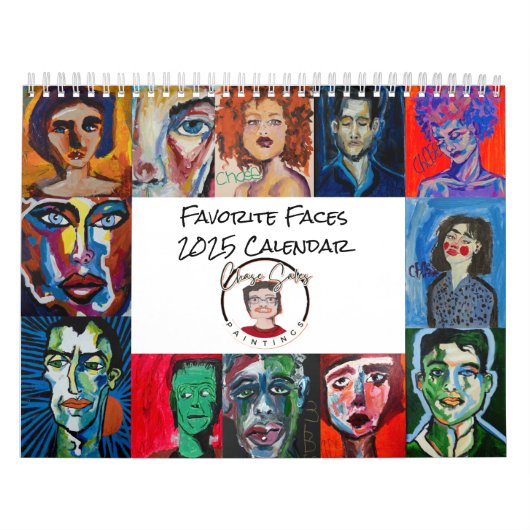 Favoriete gezichten 2025 Kalender (Hoes)
