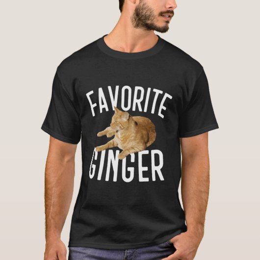Favoriete Ginger Tabby Cat T-shirt (Voorkant)