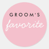 Favoriete  gom ronde sticker (Voorkant)
