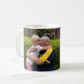 Favoriete Grampa Grandchild Custom Photo Koffiemok (Voorkant links)