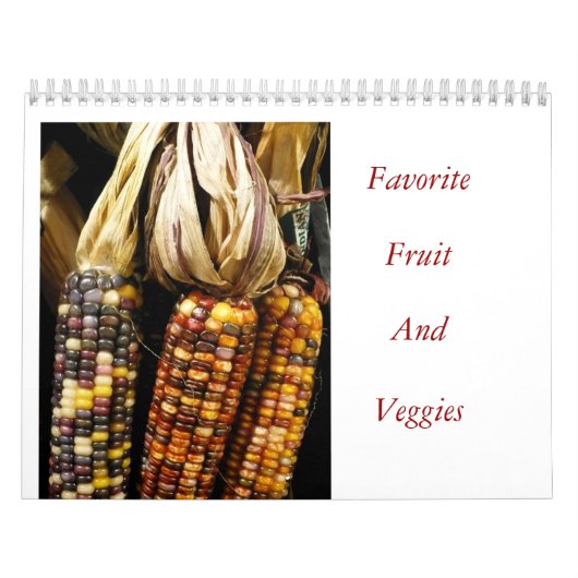Favoriete groenten en fruit kalender (Hoes)
