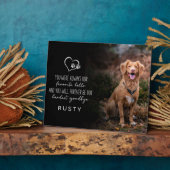 Favoriete Groet Lastigste Afscheid Huisdierherdenk Fotoplaat (Zijkant)