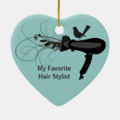 Favoriete haarlijst keramisch ornament (Achterkant)