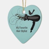 Favoriete haarlijst keramisch ornament (Links)