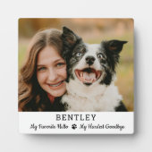 Favoriete Hallo Aangepaste Hond Foto Huisdier Herd Fotoplaat (Voorkant)