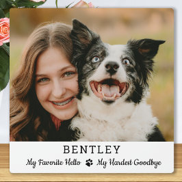 Favoriete Hallo Aangepaste hond Foto Pet Memorial Fotoplaat