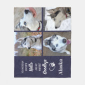 Favoriete Hallo Diesempathie Gift Pet Loss Fleece Deken (Voorkant)