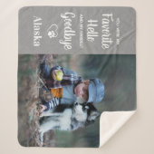 Favoriete Hallo Dog Custom Pet Memorial Sherpa Deken (Voorkant)
