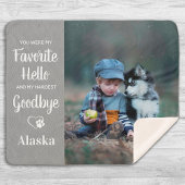 Favoriete Hallo Dog Custom Pet Memorial Sherpa Deken