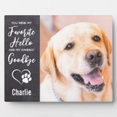 Favoriete Hallo Harde afscheid Foto Pet Memorial Fotoplaat (Voorkant)