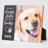 Favoriete Hallo Harde afscheid Foto Pet Memorial Fotoplaat (Zijkant)