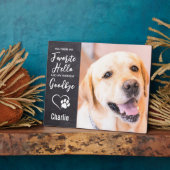 Favoriete Hallo Harde afscheid Foto Pet Memorial Fotoplaat (Zijkant)