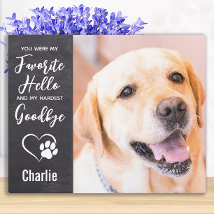 Favoriete Hallo Harde afscheid Foto Pet Memorial Fotoplaat