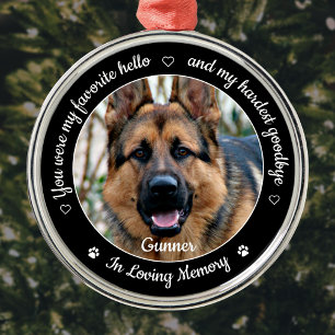 Favoriete Hallo Harde afscheid Foto Pet Memorial Metalen Ornament