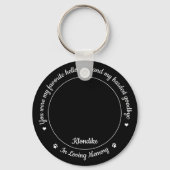 Favoriete Hallo Harde afscheid Foto Pet Memorial Sleutelhanger (Voorkant)