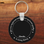 Favoriete Hallo Harde afscheid Foto Pet Memorial Sleutelhanger (Voorkant)