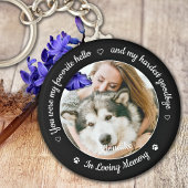 Favoriete Hallo Harde afscheid Foto Pet Memorial Sleutelhanger