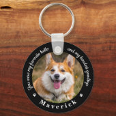 Favoriete Hallo Harde afscheid Foto Pet Memorial Sleutelhanger (Voorkant)