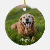 Favoriete Hallo Harde Vaarwel Foto Memorial Keramisch Ornament (Voorkant)