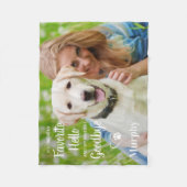 Favoriete Hallo hardste afscheid foto van Pet Memo Fleece Deken (Voorkant)