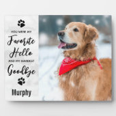 Favoriete Hallo hardste afscheid foto van Pet Memo Fotoplaat (Voorkant)
