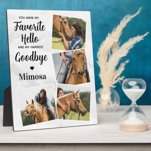 Favoriete Hallo hardste afscheid van aangepast pak Fotoplaat (Zijkant)