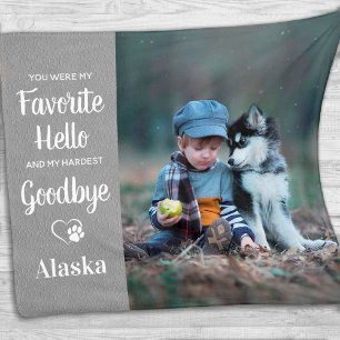 Favoriete Hallo hardste afscheid van Pet Dog Memor Fleece Deken