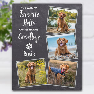 Favoriete Hallo hardste afscheid van Pet Dog Memor Fotoplaat