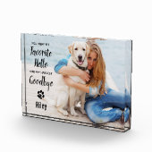 Favoriete Hallo hardste afscheid van Pet Loss Memo Fotoblokken (Rechts)