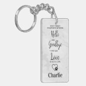 Favoriete Hallo hardste afscheid van Pet Loss Memo Sleutelhanger (Voorkant Links)