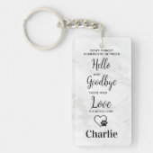 Favoriete Hallo hardste afscheid van Pet Loss Memo Sleutelhanger (Voorkant)