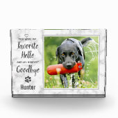 Favoriete Hallo hardste afscheid van Pet Memorial Fotoblokken (Voorkant)