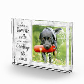 Favoriete Hallo hardste afscheid van Pet Memorial Fotoblokken (Rechts)