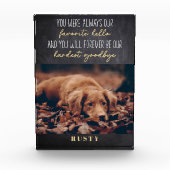 Favoriete Hallo hardste afscheid van Pet Memorial Fotoblokken (Voorkant)