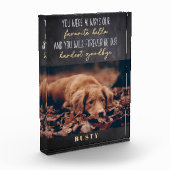 Favoriete Hallo hardste afscheid van Pet Memorial Fotoblokken (Links)