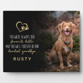 Favoriete Hallo hardste afscheid van Pet Memorial Fotoplaat (Voorkant)