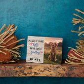 Favoriete Hallo hardste afscheid van Pet Memorial  Fotoplaat (Zijkant)